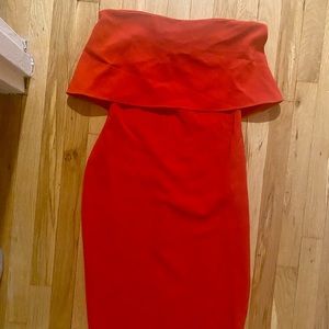 LIKE NEW Red Strapless LIKELY Cocktail Dress